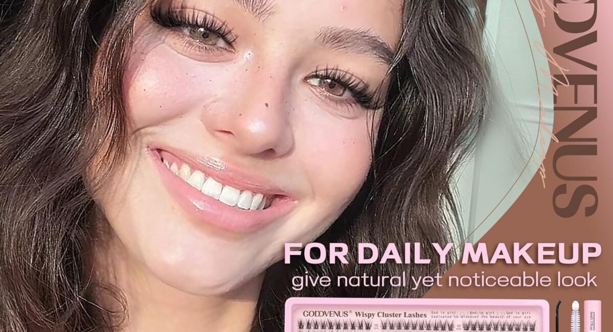 Goddvenus Lash Clusters Kit Wispy Eyelash Clusters Lashes Natural DIY Lash Extension