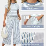 Sweetmoon Capri Sets Women 2 Piece Outfits Summer Top
