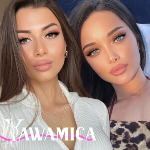 Yawamica Lash Clusters Fluffier Cat Eye Lashes Clusters Wispy Cluster Eyelash Extensions 7-18mm Individual Lashes 2 Styles Cluster Lashes D Curly Eyelash Clusters