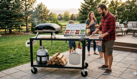 The Ultimate Outdoor Pizza Prep Grill Cart