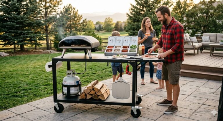 The Ultimate Outdoor Pizza Prep Grill Cart